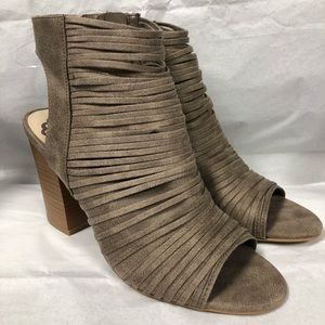 Fergalicious Open Toe Heel Booties